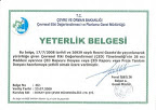 ÇED Yeterlik Belgesi